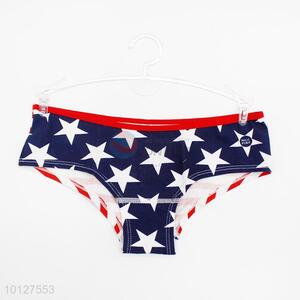 High quality star pattern panties cotton women underwear briefs
