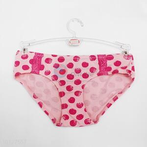 Rose red dot pattern spandex briefs women T panties women's briefs