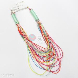 Best price colorful waxed cord necklace