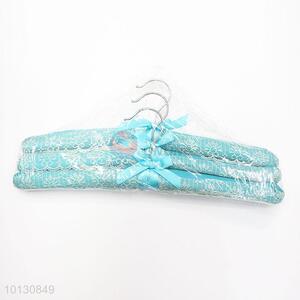 Blue Color Lace Wood Clothes Top Hanger