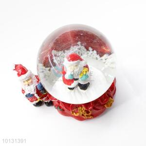 Delicate Father Christmas resin crystal ball