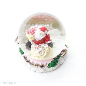 Wholesale cheap Father Christmas resin crystal ball