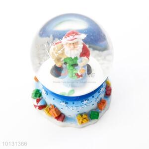 Fancy design Father Chiristmas cake base resin crystal ball