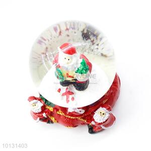 Super desin Father Christmas resin crystal ball from China