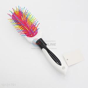 Rainbow Big Wet Hair Brush Curved Needle Hair Brush Detangle Hair Comb
