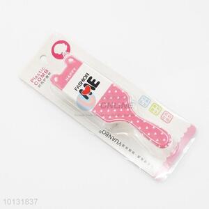 Pink Cute Pattern Portable Comb Anti-Static Massage Hair Brush