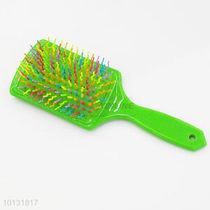 Green Color Square Shape Anti-static Hair Comb Color curved needle Styling Tools Volume Hair Brush