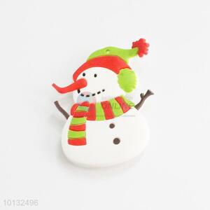 Delicate snowman shaped fridge magnet