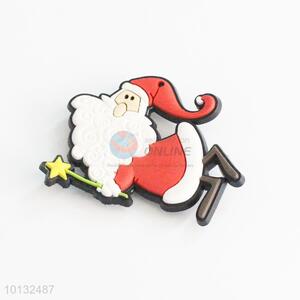 Delicate Father Christmas Shaped Fridge Magnet