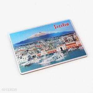 Sicilia Rectangular Aluminum Foil Fridge Magnet