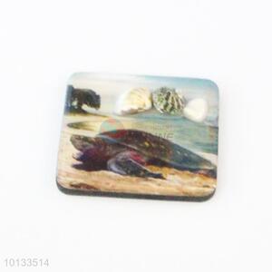 Sea Turtle Square Epoxy Fridge Magnet