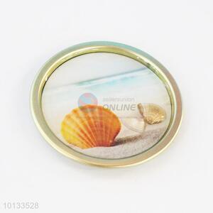 Shell Round Epoxy Fridge Magnet