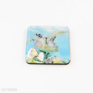 Sea Turtle Square Epoxy Fridge Magnet