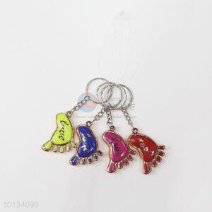 Multi-Color Bigfoot Shaped Zinc Alloy Key Chain Wholesale