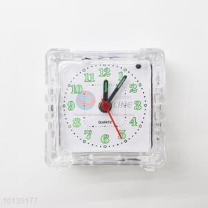 Promotional Plastic Square White Alarm Clock