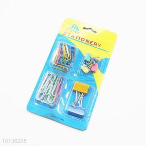 Wholesale colorful clips&paper clips stationary set