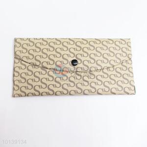 High Quality Beige Elegant Wallet Leather Long Wallet