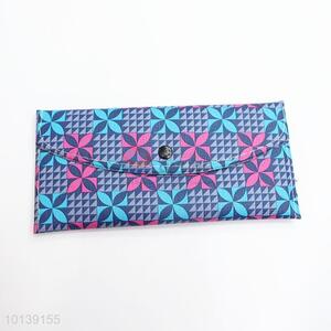 Geometric Patterns Vintage Women Leather Wallet Long Purse