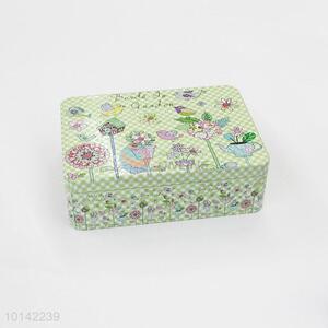 Promotional Wholesale Tin Cans Rectangle Tinplate Candy Box Cookie Box Tea Box