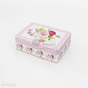 Creative Wholesale Printed Rectangle Interlayer Tinplate Gift Box Candy /Cookie Box