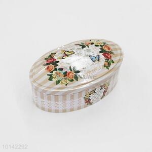  Factory Wholesale Oval Shape Tin Box Candy/Cookie Box