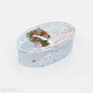 Custom Oval Shape Tin Candy Box Sweet Box Gift Box For Wedding