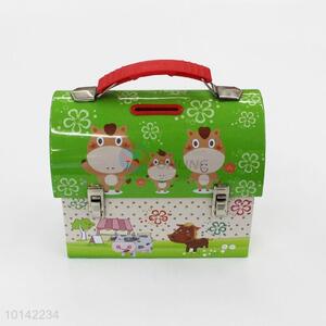 Unique Creative Handbag Shape Tinplate Portable Box Gift Box Storage Box