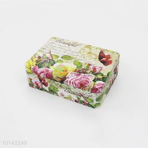 Hot Rectangle Metal Tin Candy Box Gift Box Storage Box With Interlayer