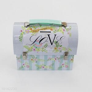 Unique Practical Portable Style Tin Box Jewellery Box With Lock