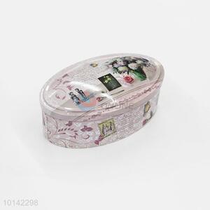 Factory Direct Oval Shape Tinplate/Candy Box Storage Box Cookie Box