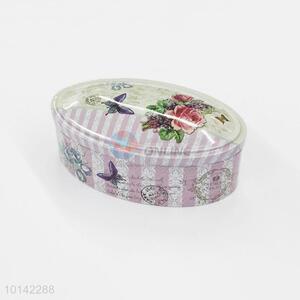Promotional Unique Oval Shape Tin Box Candy Box Food Packaging Box