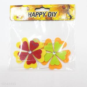 2 pieces flower adhesive craft set/DIY non-woven decorative craft