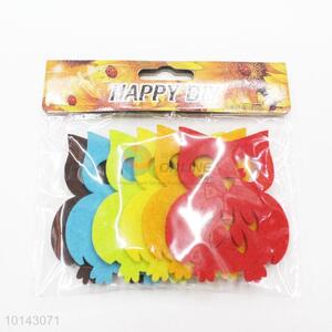 Colorful owl adhesive craft set/DIY non-woven decorative craft