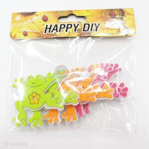 Cute frog adhesive craft set/DIY non-woven decorative craft