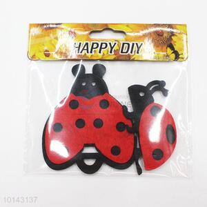 High quality ladybird adhesive craft set/DIY non-woven decorative craft