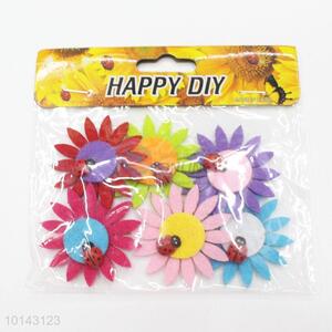 Flower&ladybird adhesive craft set/DIY non-woven decorative craft