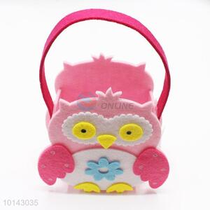 Pink owl craft packet/non-woven bag for kids