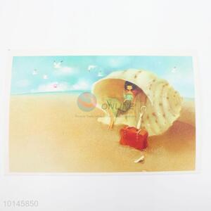 Snail Girl paper postcard/message card