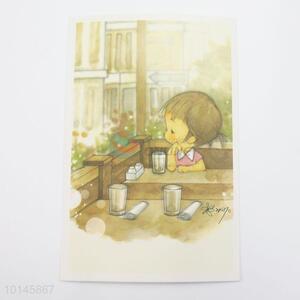 Cartoon design paper postcard/message card
