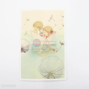 Delicate printing paper postcard/message card
