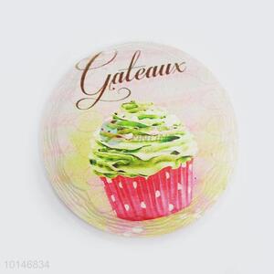 Novel Round Ceramic Fridge Magnet