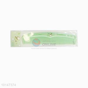 High quality green plastic comfortable hair comb