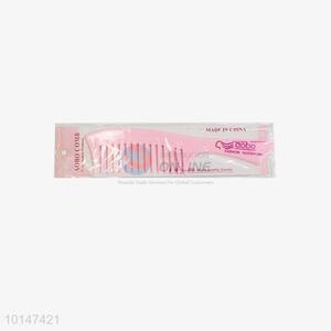 Pink Wide Tooth Plastic Massage Hair Comb