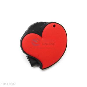 Red Heart Shape Fridge Magnet With Clip