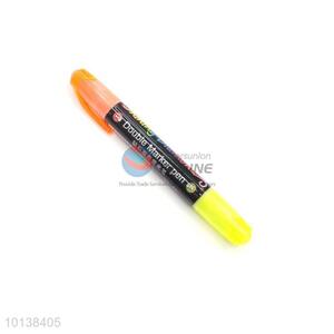 School Promotional Double Colors Highlighter Marker