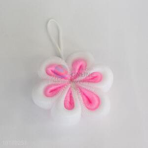 Flower shaped shower scrubbie/net bath sponge