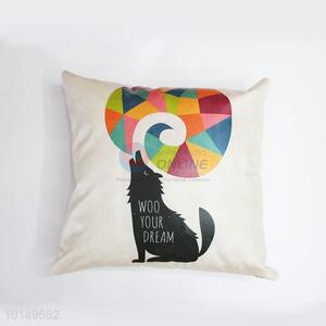 New Arrival Wolf Printing Square Pillow