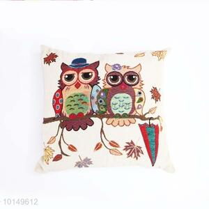Nice Owls Design Square Pillow