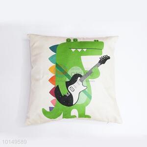 Cute Crocodile Printing Square Pillow