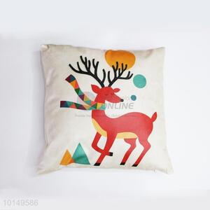 Beautiful Deer Printing Square Pillow